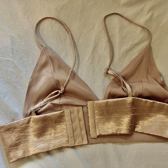 Silky Shiny Blush Bralette, Medium - Picture 10 of 12